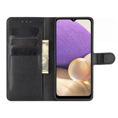 Samsung Galaxy A32 Plånboksfodral med Stativ Svart
