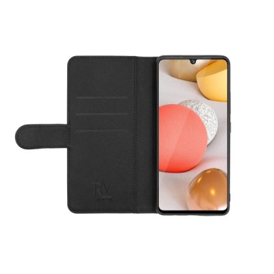 samsung galaxy a42 5g tpu leather folio from rvelon, black color