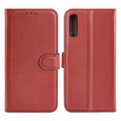 Samsung Galaxy A50s Plånboksfodral med Stativ Brun