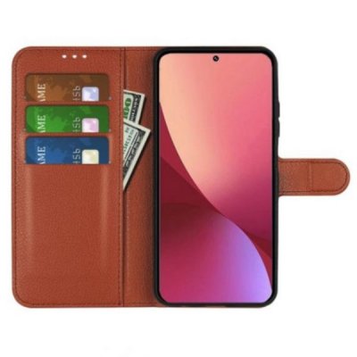 Samsung Galaxy A54 5G Plånboksfodral med Stativ Brun