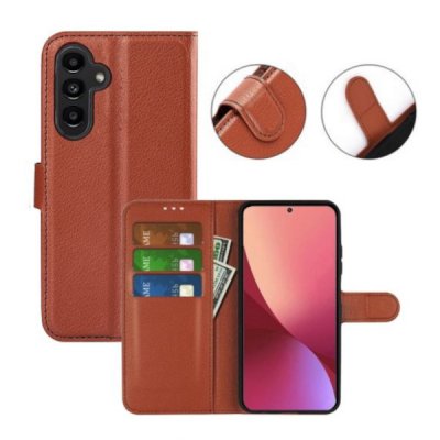 Samsung Galaxy A54 5G Plånboksfodral med Stativ Brun