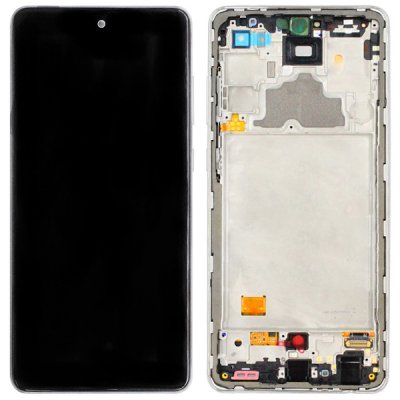 samsung galaxy a72 skärm super amoled original reservdel vit