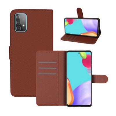 Samsung Galaxy A72 5G Plånboksfodral med Stativ Brun