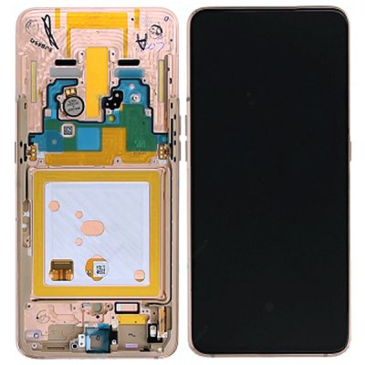 samsung galaxy a80 skärm super amoled original reservdel guld angel gold