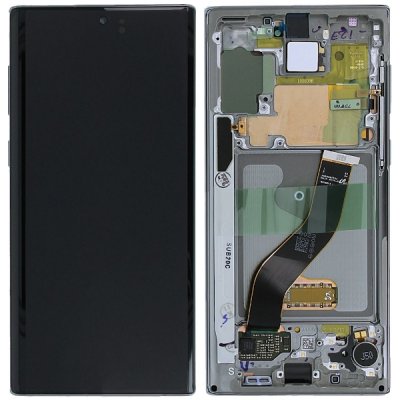 samsung galaxy note 10 sm-g970 original service pack oled display blandade färger regnbåge aura glow GH82+20818C