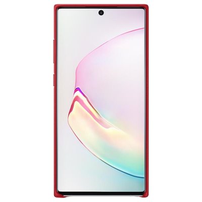 Samsung Galaxy Note 10 plus läderskal leather cover röd