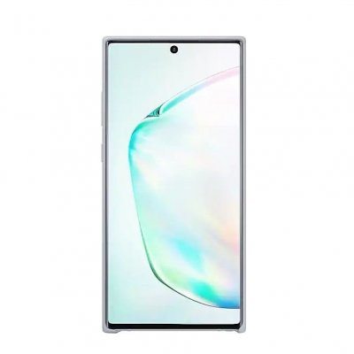 Samsung Silicone Cover for Samsung Galaxy note 10 Plus silver