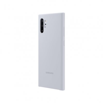 Samsung Silicone Cover for Samsung Galaxy note 10 Plus silver