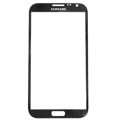 samsung galaxy note 2 gt n7100 glas glass front fram svart black