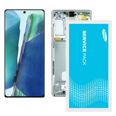 samsung galaxy note 20 original service pack oled display grön green