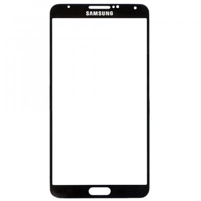 samsung galaxy note 3 gt n9000 glas glass front fram black svart