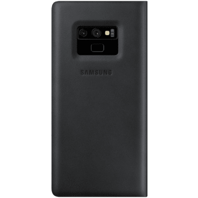 Samsung Galaxy Note 9 Leather View Cover - Svart