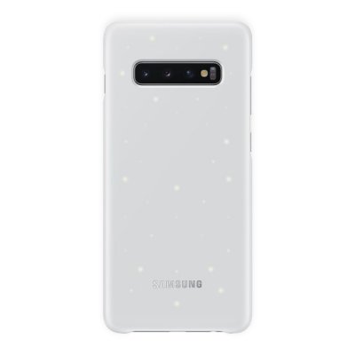 samsung galaxy s10 plus vit white skal led cover case