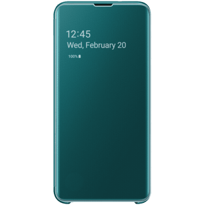 Samsung-Galaxy-S10e-Clear-View-Fodral-grön