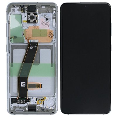 gamsung galaxy S20 skärm dynamic amoled 2x originalskärm vit gh82+22131b