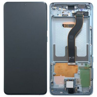 samsung galaxy S20 plus skärm dynamic amoled 2x originalskärm ljusblå cloud blue gh82+22134d