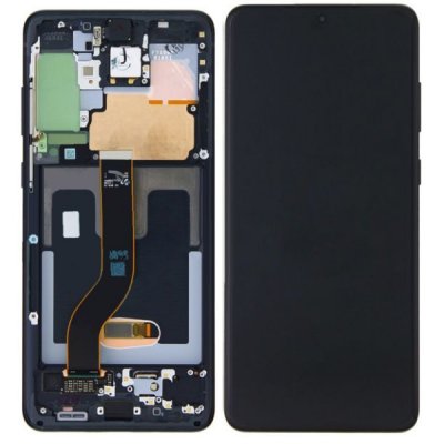 samsung galaxy S20 plus skärm dynamic amoled 2x originalskärm svart kosmisk svart gh82+22134a