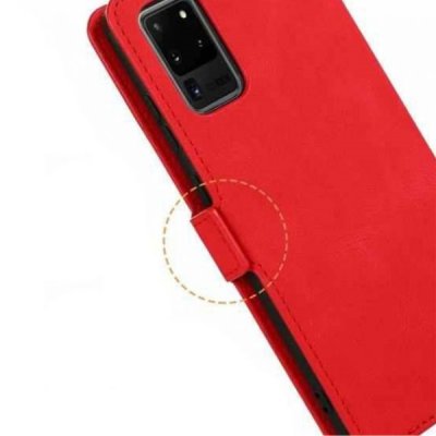 Samsung Galaxy S20 Ultra 5G Plånboksfodral med Stativ Rosé röd