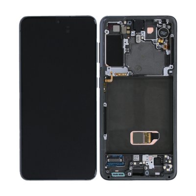 Samsung Galaxy S21 5G Skärm med LCD Display & Kamera Original Grå