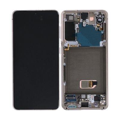 Samsung Galaxy S21 5G Skärm med LCD Display & Kamera Original Violett