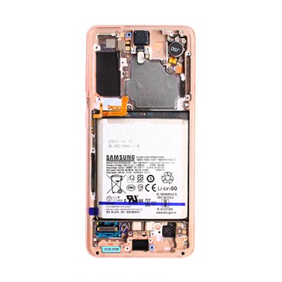 Samsung Galaxy S21 5G Skärm med LCD Display Original Med Batteri Violett