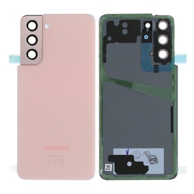 Samsung Galaxy S21 5G SM G991B Baksida Batterilucka Original Rosa