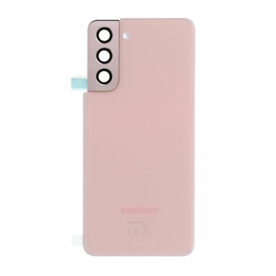 Samsung Galaxy S21 5G SM G991B Baksida Batterilucka Original Rosa