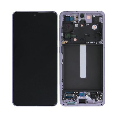 Samsung Galaxy S21 FE 5G Skärm med LCD Display Original Lavendel