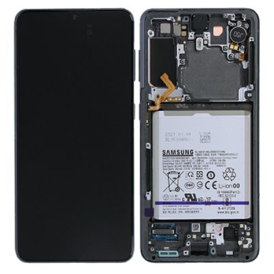 samsung galaxy S21 skärm dynamic amoled 2x originalskärm phantom grey GH82-24716A