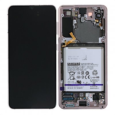 samsung galaxy S21 skärm dynamic amoled 2x originalskärm phantom pink GH82-24716D