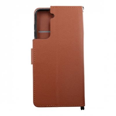 Samsung Galaxy S21 Plånboksfodral med Stativ Brun