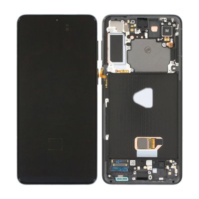 Samsung Galaxy S21 Plus SM G996B Skärm med LCD Display Original Svart