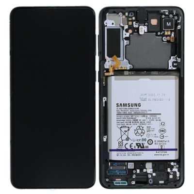 samsung galaxy s21+ svart oled display original reservdel