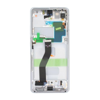 Samsung Galaxy S21 Ultra 5G SM G998 Skärm med LCD Display Original Silver