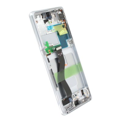 Samsung Galaxy S21 Ultra 5G SM G998 Skärm med LCD Display Original Silver