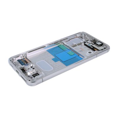 Samsung Galaxy S22 Skärm med LCD Display Original Vit Cream Blå