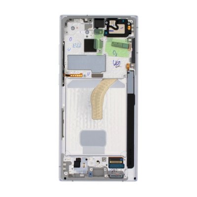 Samsung Galaxy S22 Ultra SM S908B Skärm med LCD Display Vit