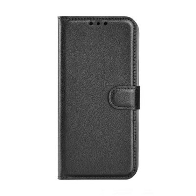samsung galaxy s23 plånboksfodral flipstand wallet case med stativ kortfack och sidofack svart