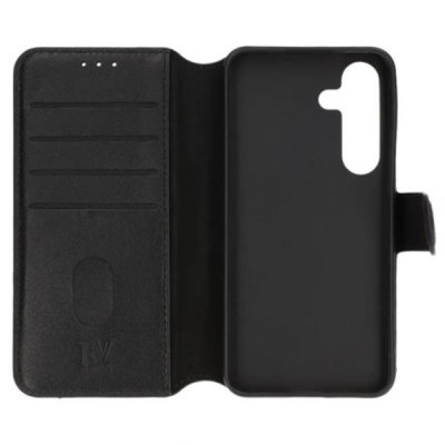 Samsung Galaxy S24 Plånboksfodral Läder Rvelon Svart