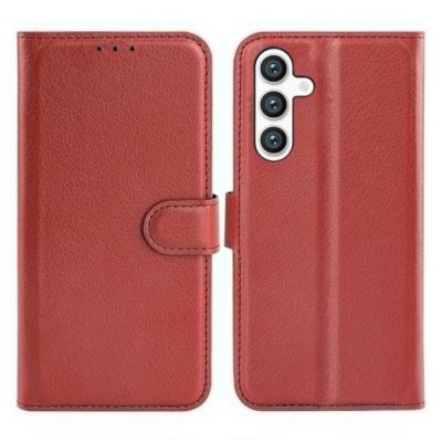 Samsung Galaxy S24 Plånboksfodral med Stativ Brun