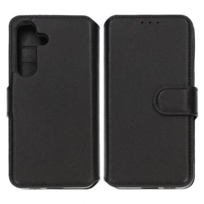 Samsung Galaxy S24 Plus Plånboksfodral Läder Rvelon Svart