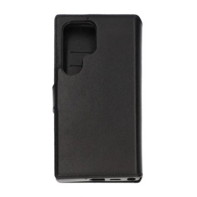 Samsung Galaxy S24 Ultra Plånboksfodral Läder Rvelon Svart