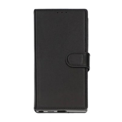 Samsung Galaxy S24 Ultra Plånboksfodral Läder Rvelon Svart