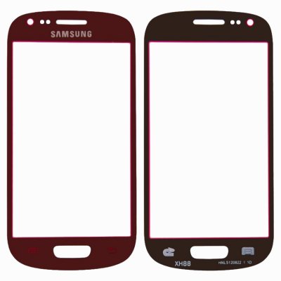 samsung galaxy s3 mini rod red glas glass fram reservdel