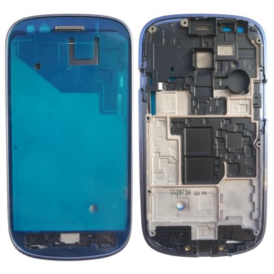 samsung galaxy s3 mini i8190 skärm blå blue display reserv delar