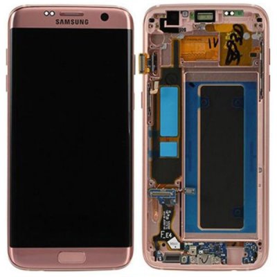 Samsung galaxy S7 Edge Skärm LCD & touch Original rosa guld