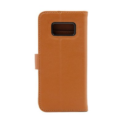 samsung galaxy s8 plånboksfodral genuint läder 3st kortfack 1st sidofack brun