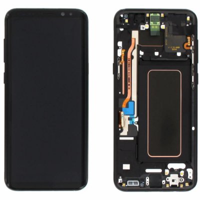 samsung galaxy s8 plus svart lcd skärm display reservdel original gh97-20470a