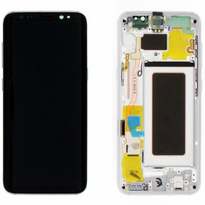 samsung galaxy s8 silver lcd skärm display reservdel