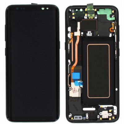 samsung galaxy s8 skärm lcd display original svart reservdel